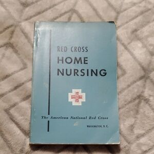 American Red Cross Home Nursing (c1950) VTG Softcover Book & SUPPLEMENT BOOK